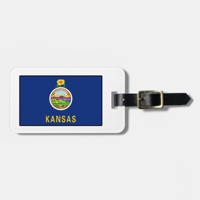 Kansas Luggage Tag (Front Horizontal)