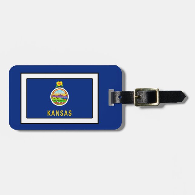 Kansas Luggage Tag (Front Horizontal)