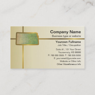 Kansas Map Business Card