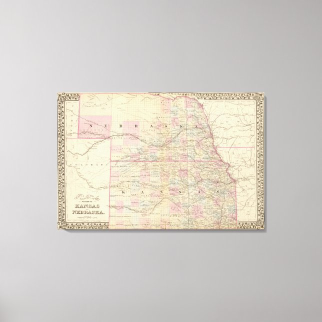 Kansas, Nebraska Canvas Print (Front)