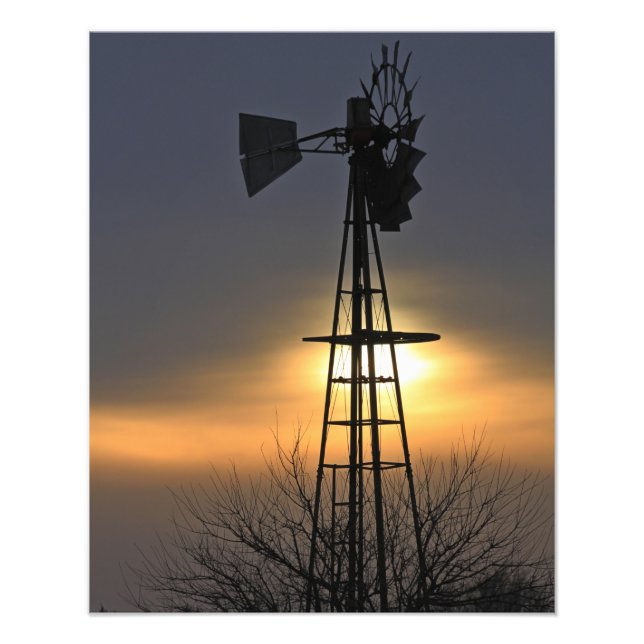 Kansas NEW YEARS EVE 2021 colourful Sunset  Photo Print (Front)