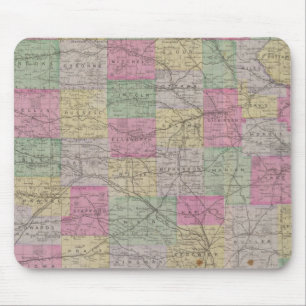 Kansas Official Topographical State Atlas Mouse Mat