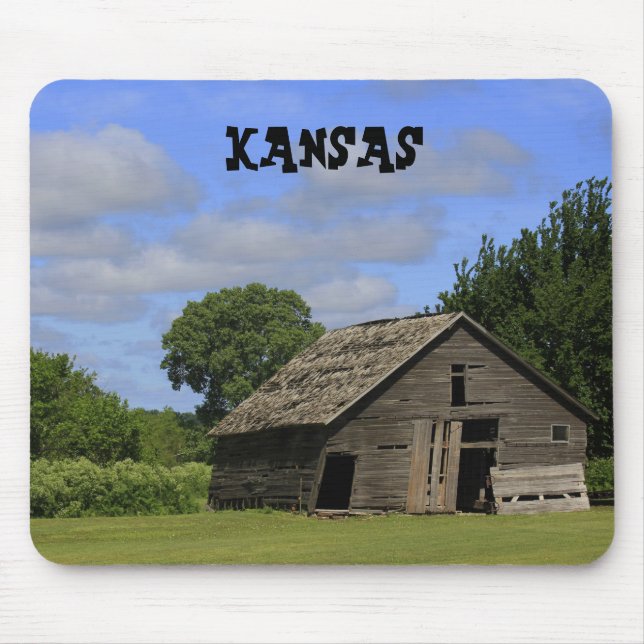 Kansas Old Barn Mouse Pad (Front)