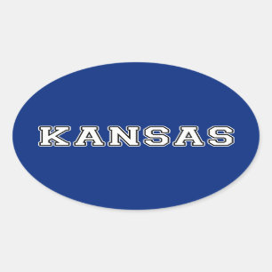 Kansas Oval Sticker