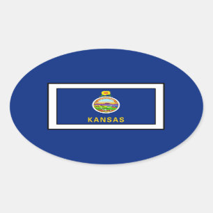 Kansas Oval Sticker