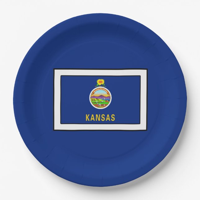 Kansas Paper Plate (Front)