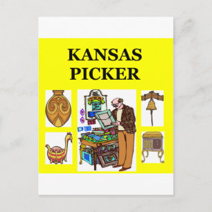 KANSAS picker Postcard