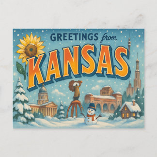 KANSAS Postcard