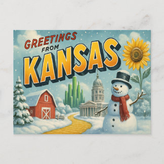 KANSAS Postcard