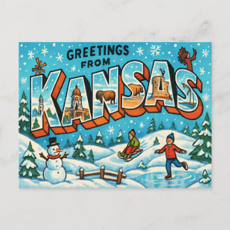 KANSAS Postcard