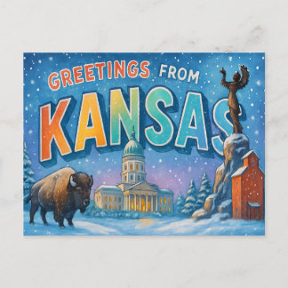KANSAS Postcard