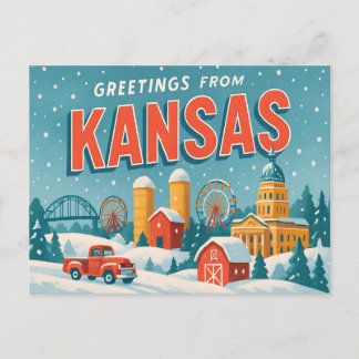 KANSAS Postcard