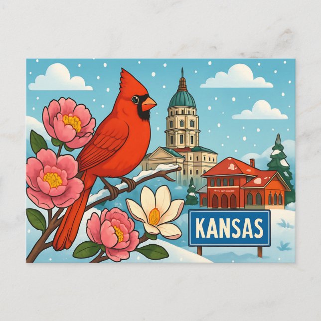 KANSAS Postcard (Front)