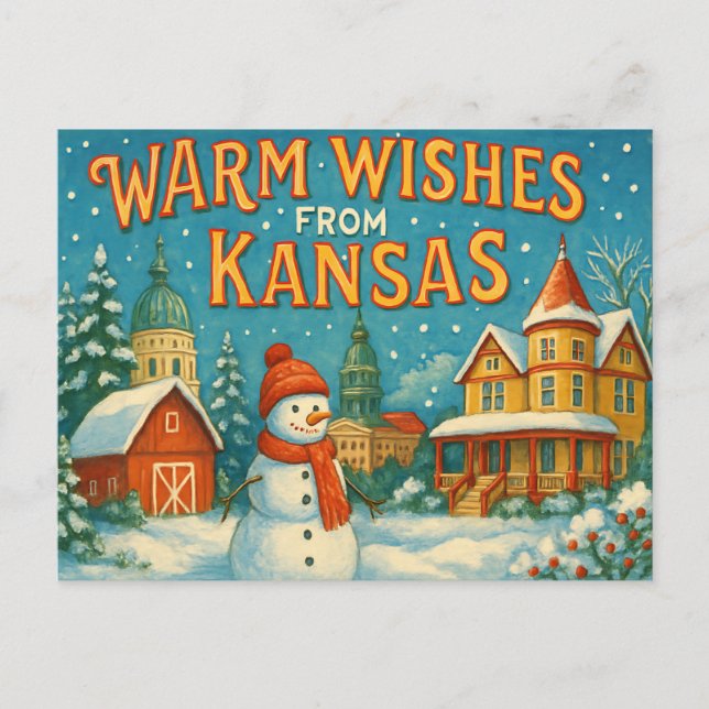 KANSAS Postcard (Front)