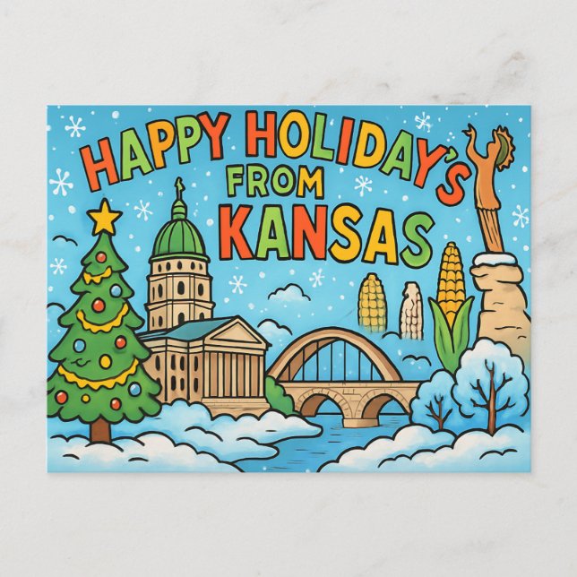 KANSAS Postcard (Front)