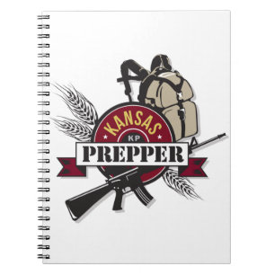 Kansas Prepper Logo Design Notebook