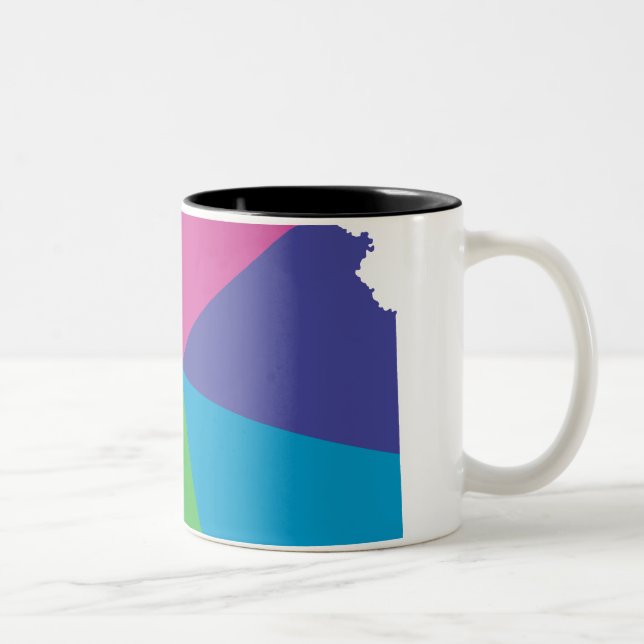 kansas pride. angled. Two-Tone coffee mug (Right)