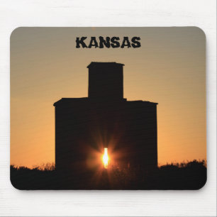 Kansas Rayls Hill Sunset Mouse Pad