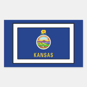 Kansas Rectangular Sticker
