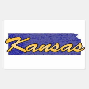 Kansas Rectangular Sticker