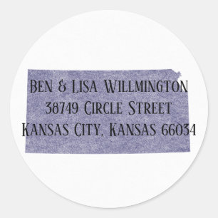 Kansas Return Address Label Seal