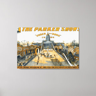 Kansas Semi-Centennial. State House Grounds. Canvas Print