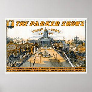 Kansas Semi-Centennial. State House Grounds. Poster