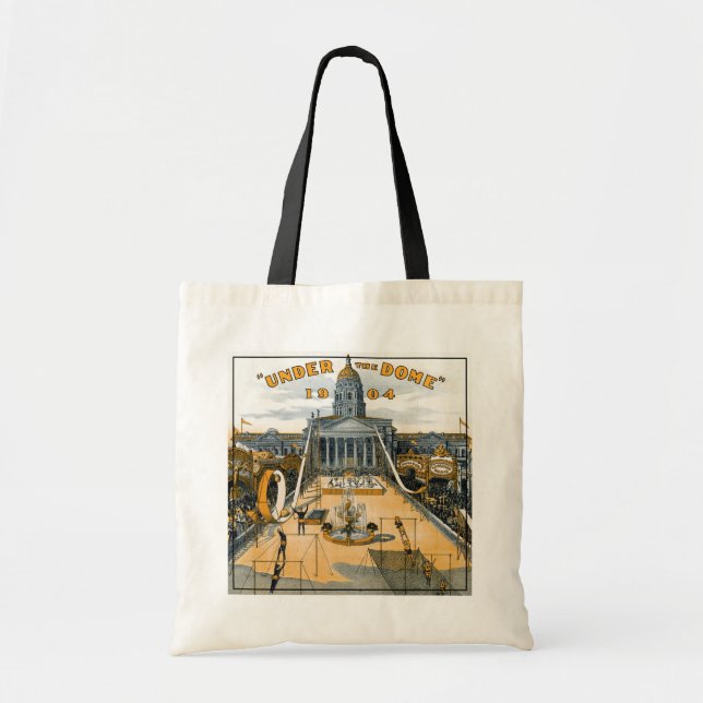 Kansas Semi-Centennial. State House Grounds. Tote Bag (Front)