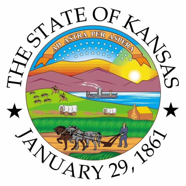 Kansas sign standing photo sculpture (Front)