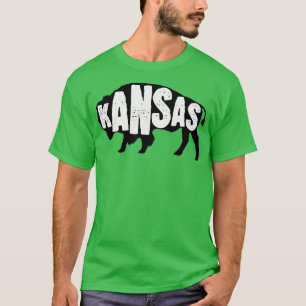 Kansas State Buffalo Bison Retro Sunflower State T-Shirt