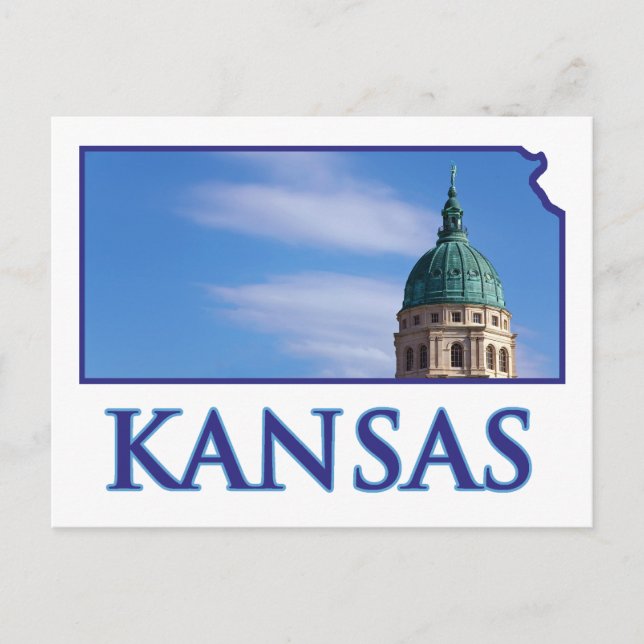 Kansas State Capitol Postcard (Front)