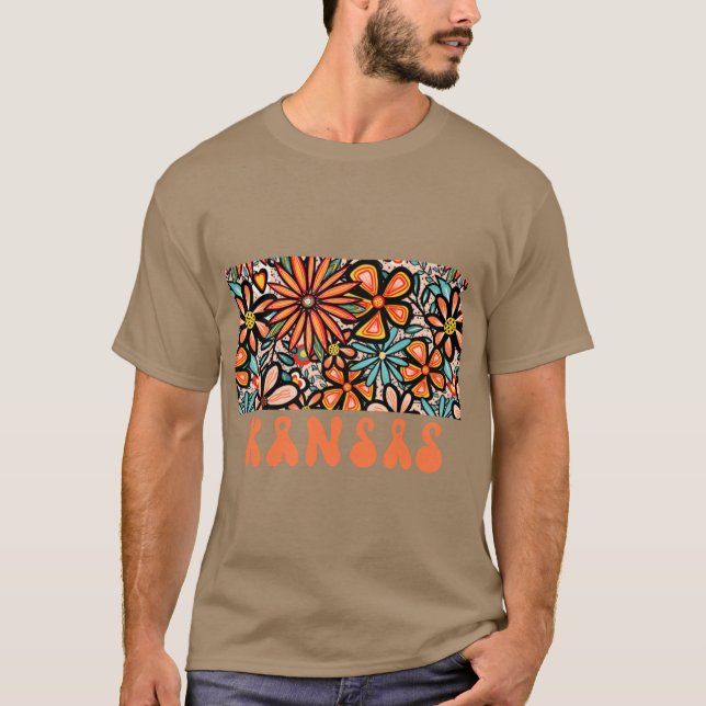 Kansas State Design Artist Designed Illustration F T-Shirt (Front)