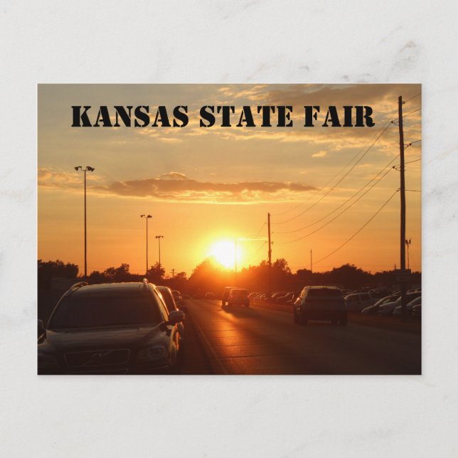 Kansas State Fair Sunset Post Card (Front)