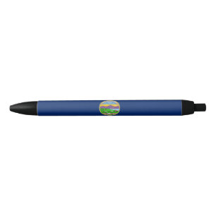 Kansas State Flag Blue Ink Pen