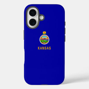 Kansas State Flag Design iPhone 16 Case