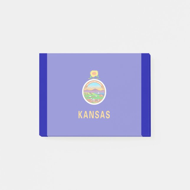 Kansas State Flag Design Post-it Notes (Front)