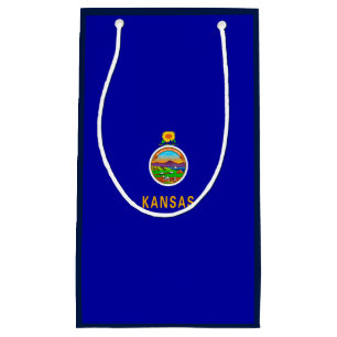 Kansas State Flag Design Small Gift Bag