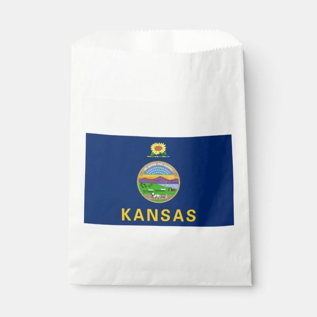 Kansas State Flag Favour Bags (Front)