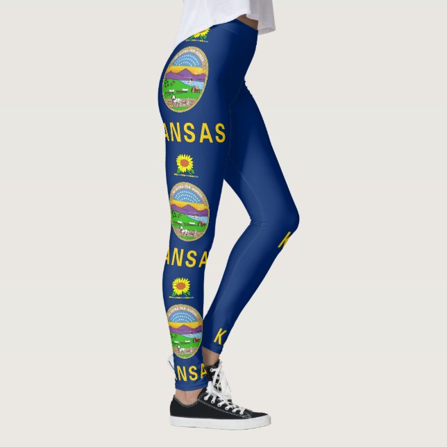 Kansas State Flag Leggings (Right)