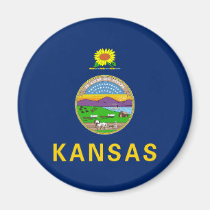Kansas State Flag Magnet