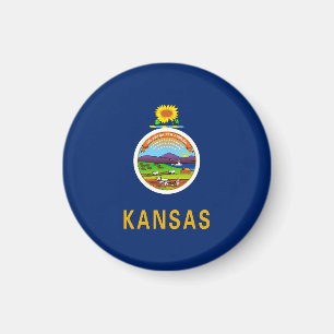 Kansas State Flag Magnet