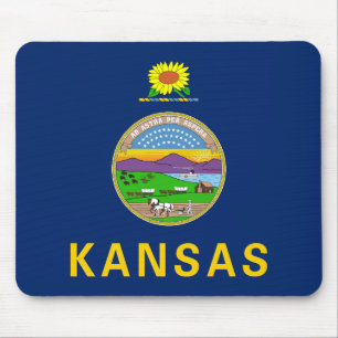 Kansas State Flag Mouse Mat