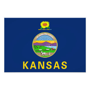 Kansas State Flag Photo Print