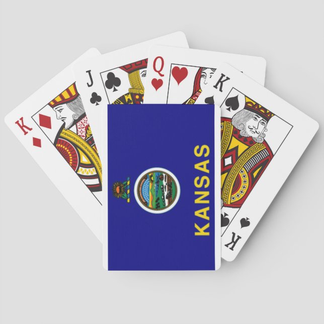 Kansas State Flag Playing Cards (Back)