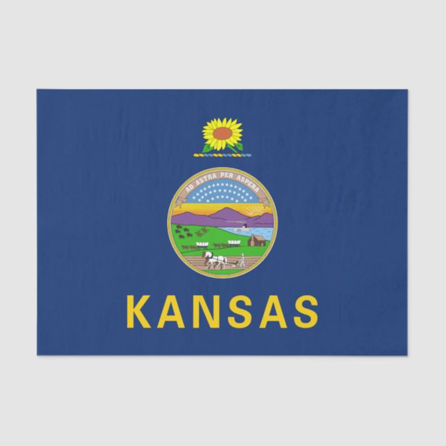 Kansas State Flag Tissue Paper (Front)