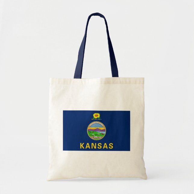 Kansas State Flag Tote Bag (Front)