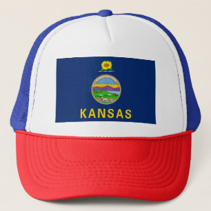 Kansas State Flag Trucker Hat