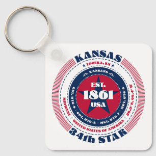 Kansas State Keychain