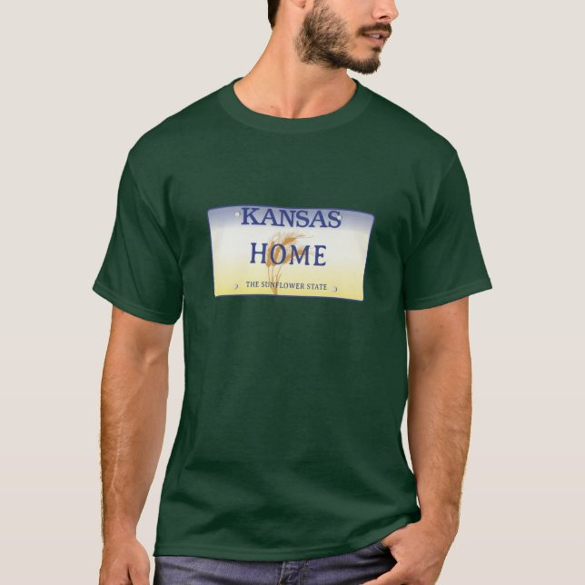 Kansas State License Plate T-Shirt (Front)