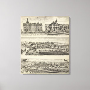 Kansas State Normal School Canvas Print